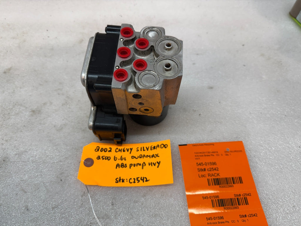 01 02 Chevrolet GMC SILVERADO 2500 6.6 ABS ANTI LOCK BRAKE PUMP MODULE HVY