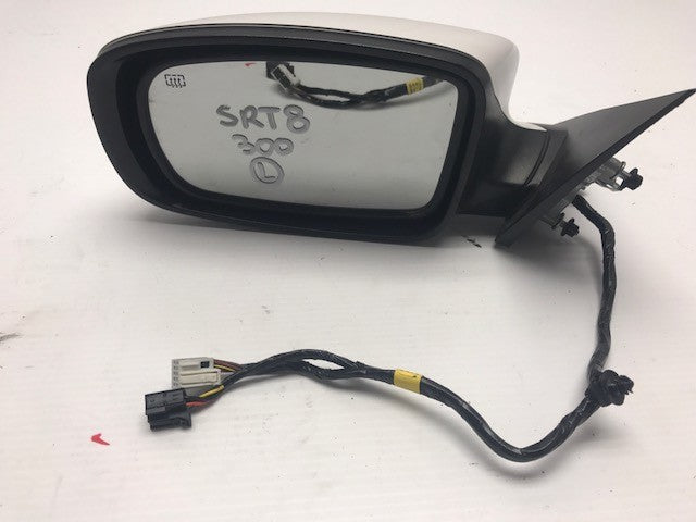 2013 CHRYSLER 300 SRT SRT-8 WHITE OEM LEFT POWER MIRROR ASSEMBLY 11-14