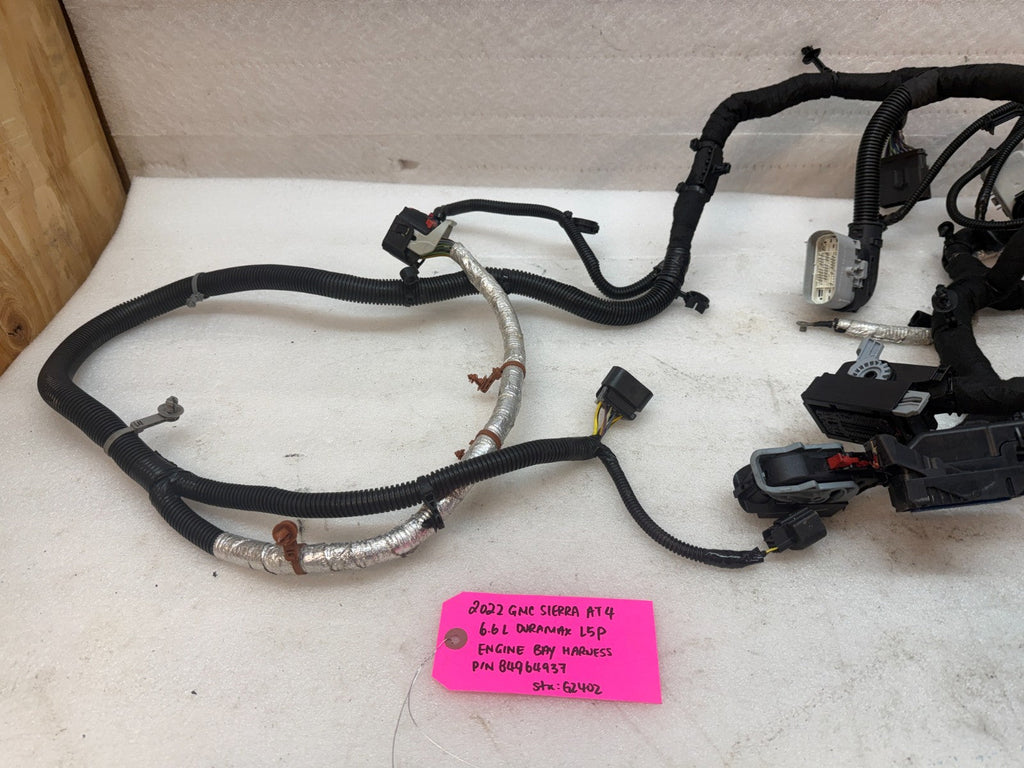 20-24 GMC CHEVROLET 3500HD DURAMAX 6.6 L5P ENGINE BAY WIRING HARNESS 84964937