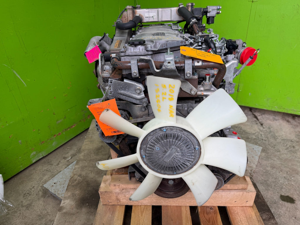 18 ISUZU NRR NPR NQR 5.2 COMPLETE ENGINE ASSEMBLY 4HK1TC 68k!!