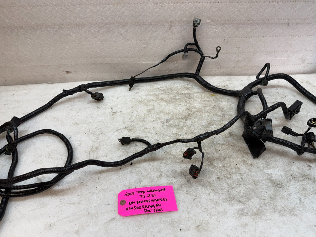 2002 JEEP WRANGLER TJ 2.5 MANUAL INJECTOR ON ENGINE WIRING HARNESS 56041444AH