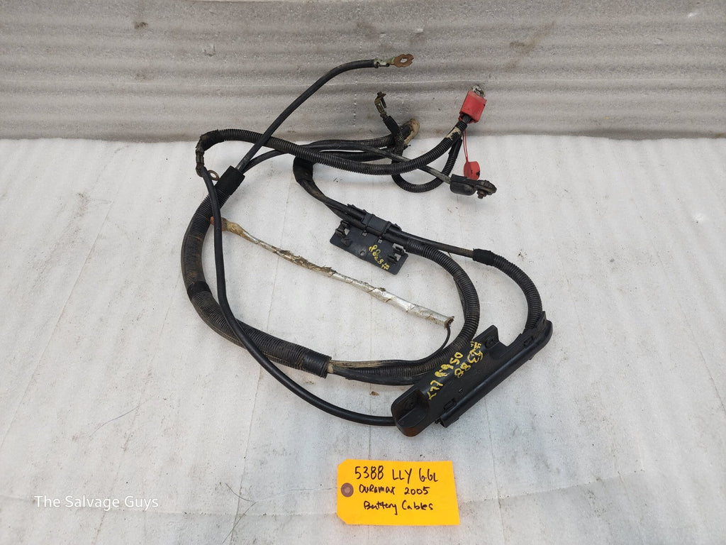 04 05 GMC CHEVROLET SILVERADO 2500HD 3500HD 6.6 LLY OEM BATTERY CABLES
