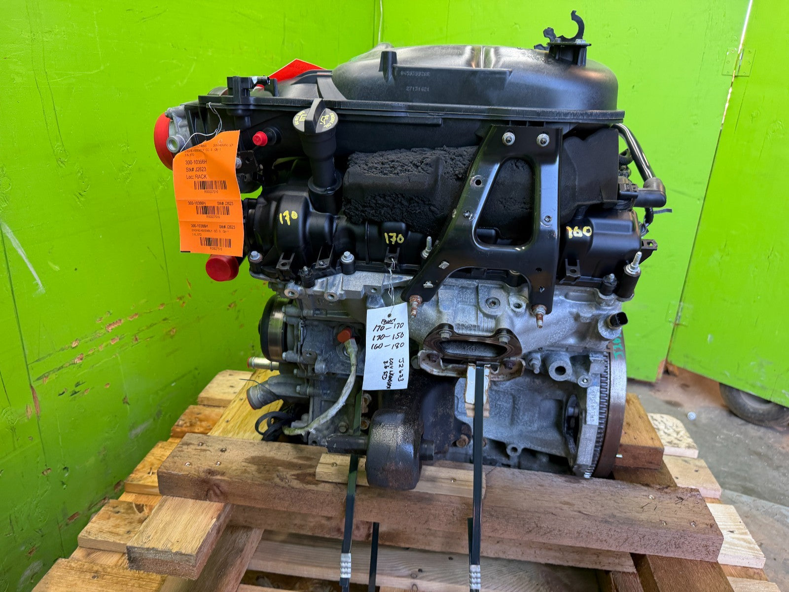 14 JEEP WRANGLER JK 3.6 COMPLETE ENGINE MOTOR ASSEMBLY 80k 14-18
