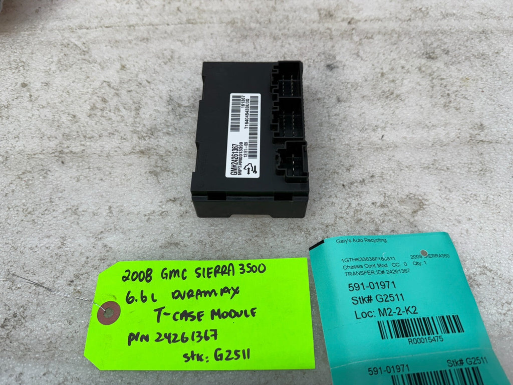 07-14 GMC SIERRA 2500HD 3500 TRANSFER CASE CONTROL MODULE TCCM 24261367