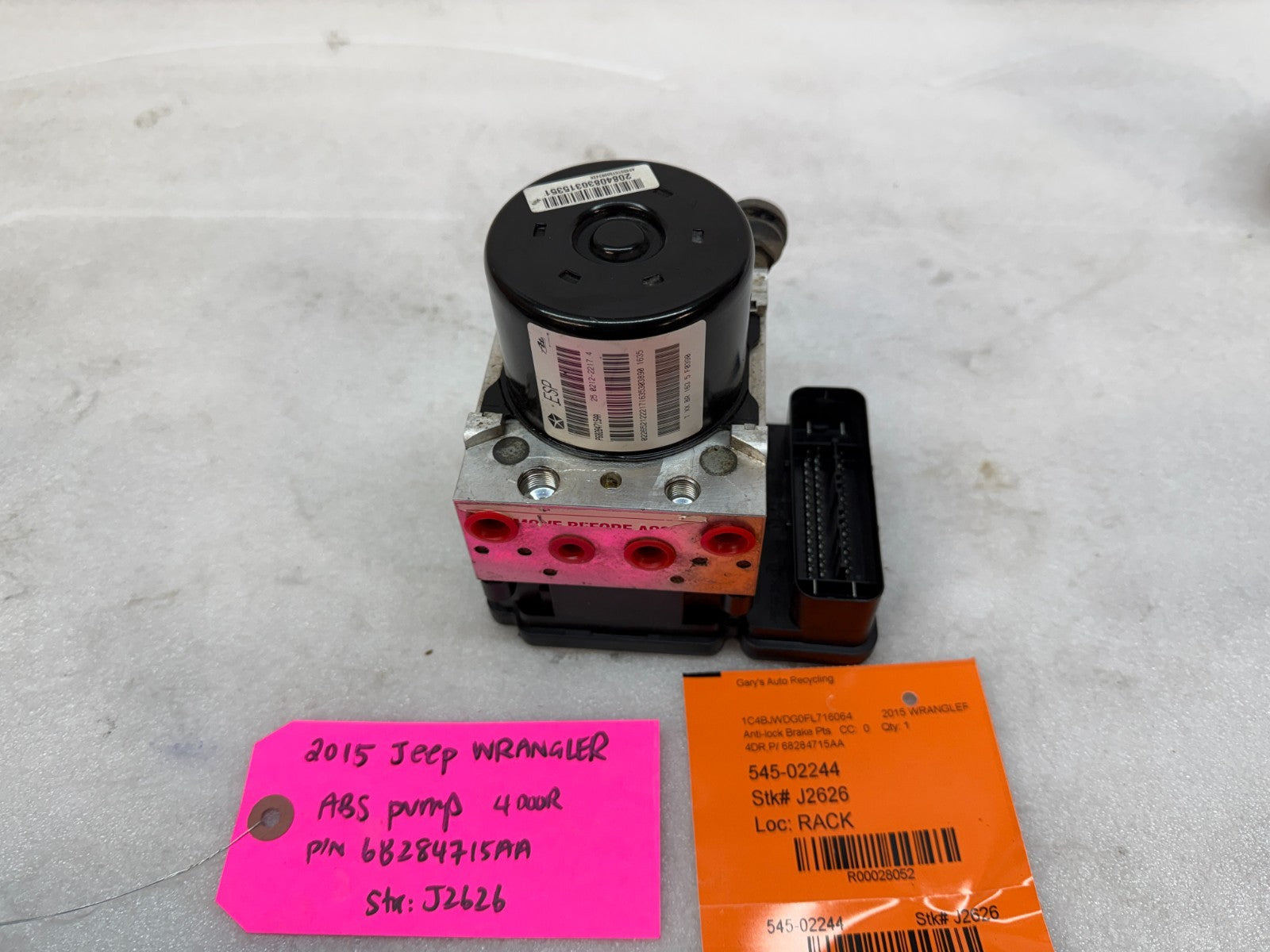 15 16 17 18 JEEP WRANGLER JK JKU OEM ABS ANTI LOCK BRAKE PUMP MODULE P68284715AA