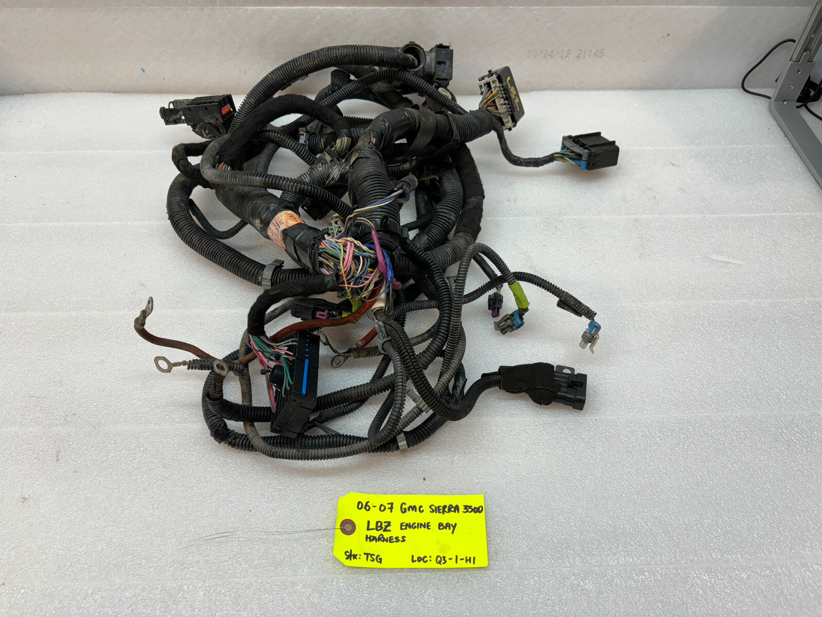 06 07 GMC CHEVROLET 2500HD DURAMAX 6.6 LBZ ENGINE BAY MOTOR PCM WIRING HARNESS