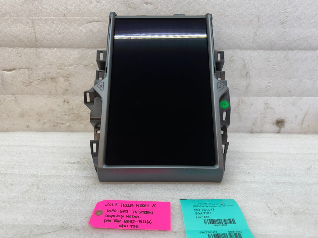 16-20 TESLA MODEL X S GPS NAVIGATION MEDIA TOUCH SCREEN MCU 1450737-00-B
