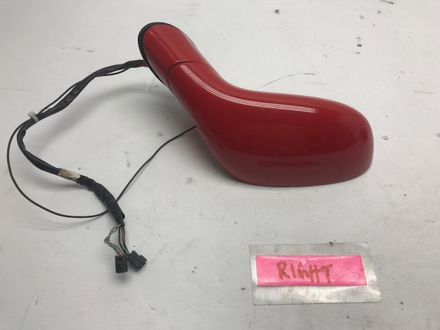 07 CHEVROLET CORVETTE Z06 C6 RIGHT PASSENGER POWER MIRROR W/ U2K DD0 RED