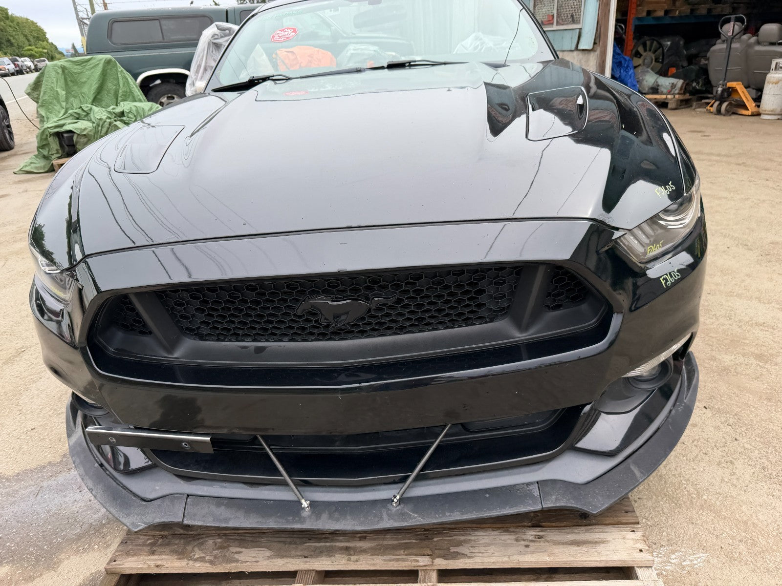 15 16 17 FORD MUSTANG GT S550 COMPLETE FRONT NOSE BUMPER LIGHTS FRAME RAILS HOOD