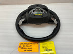 16 DODGE CHALLENGER HELLCAT SRT OEM BLACK LEATHER STEERING WHEEL AUTOMATIC 15-18