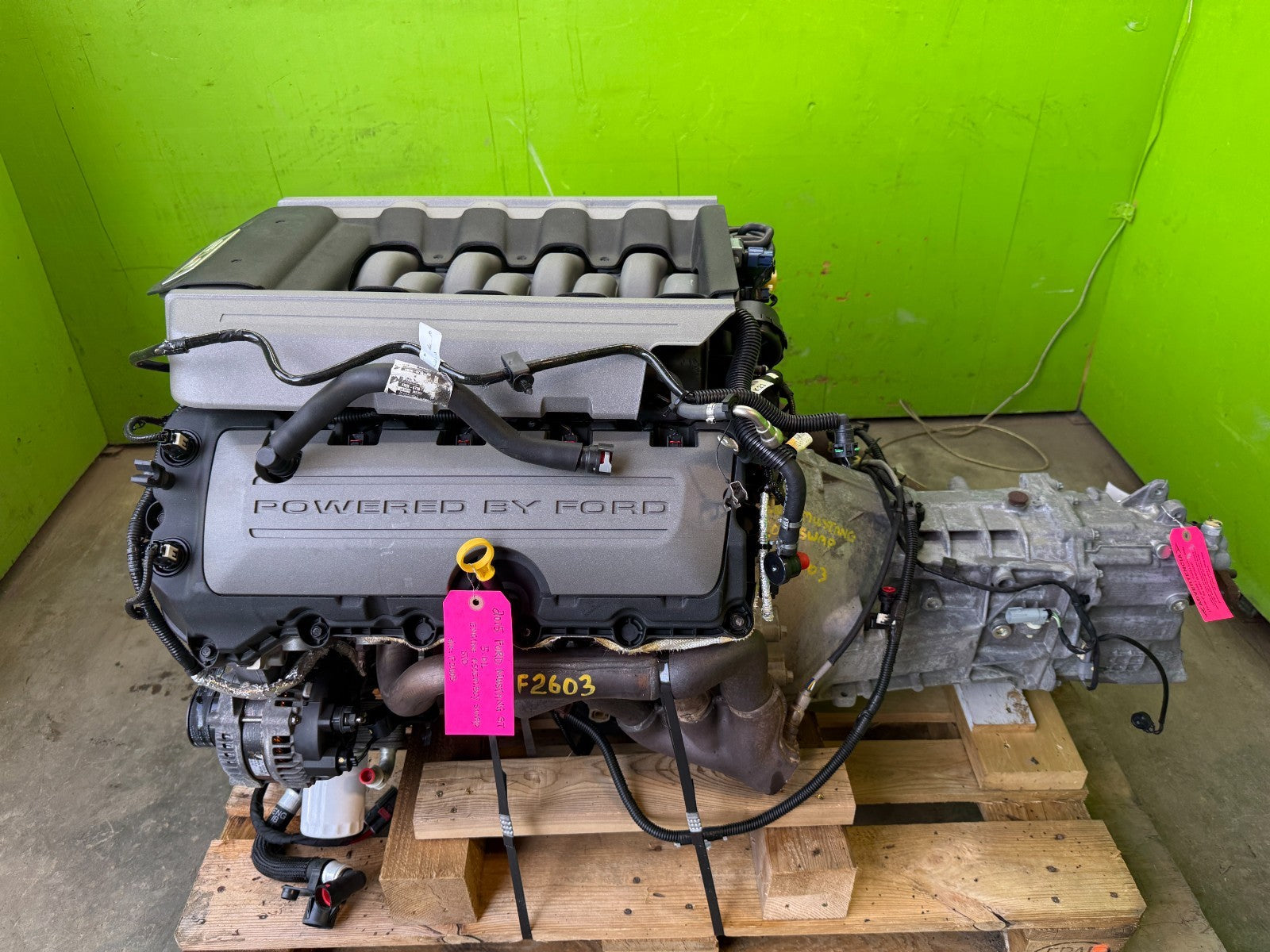 15 16 17 FORD MUSTANG GT 5.0 COYOTE ENGINE MANUAL TRANSMISSION SWAP