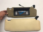 02 03 04 05 Maserati Spyder 4200 M138 OEM LEFT RIGHT SUN VISORS BEIGE COUPE