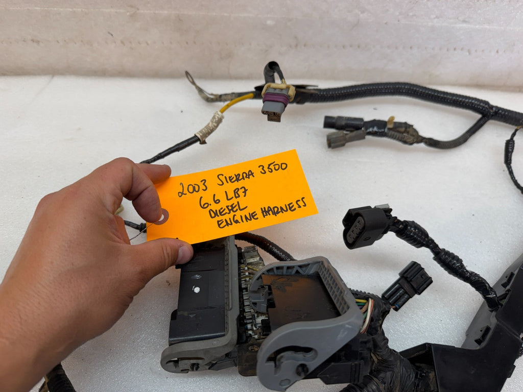 03 04 Chevrolet GMC 2500 3500 DURAMAX LB7 6.6 ON ENGINE WIRING HARNESS LOOM