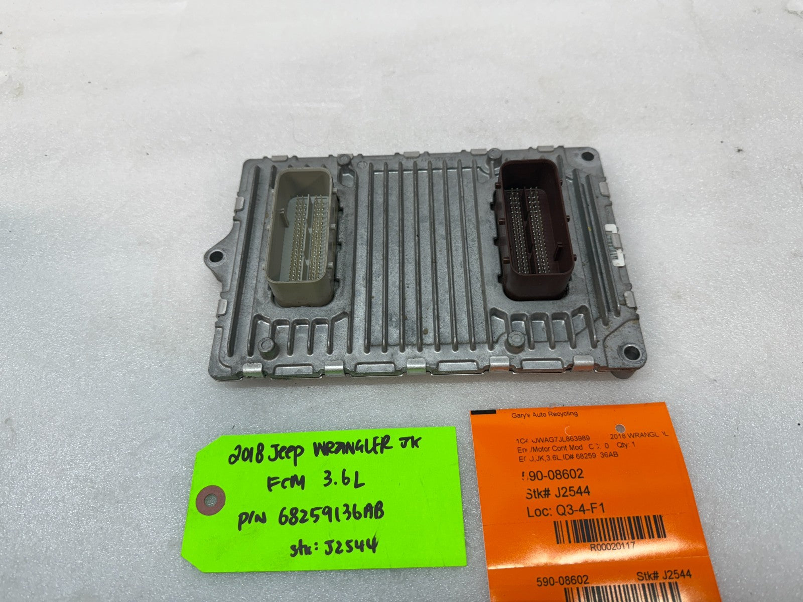 16 17 18 JEEP WRANGLER JK 3.6 AUTO TRANS ENGINE COMPUTER ECM ECU P68259136AB