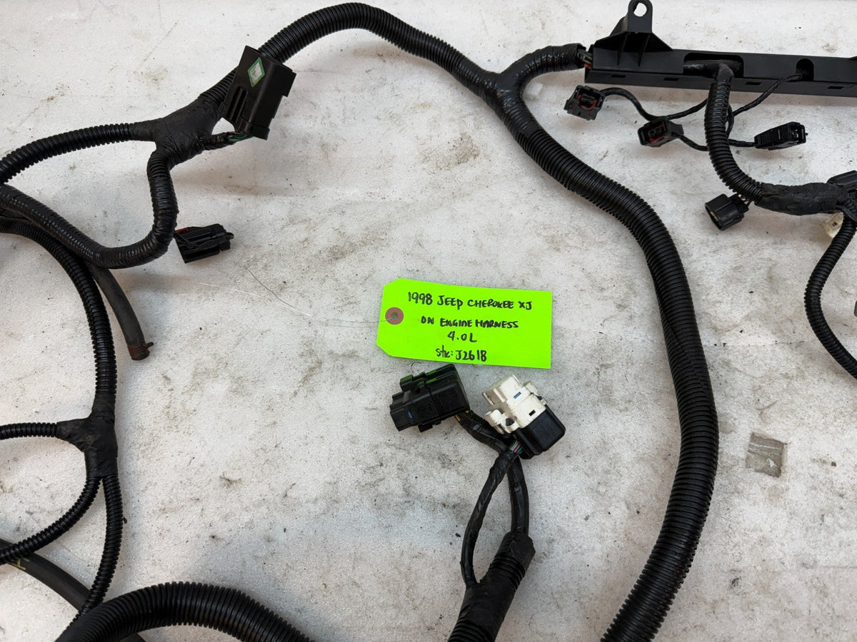 98 JEEP CHEROKEE XJ 4.0 AUTOMATIC ENGINE INJECTOR WIRING HARNESS LOOM 97-01