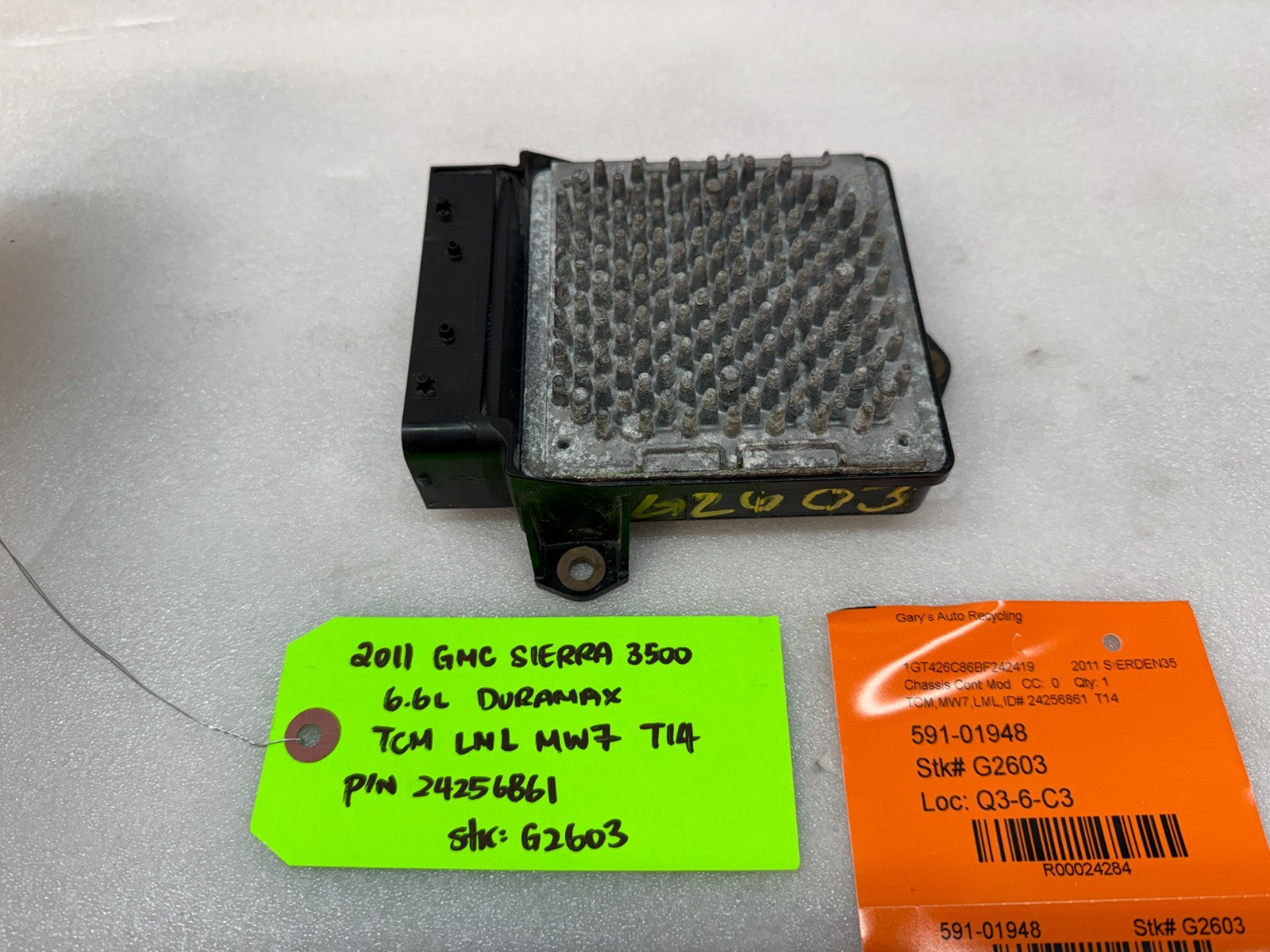 09-15 GMC SIERRA ALLISON T14A TRANSMISSION CONTROL MODULE TCM TCU 24256861