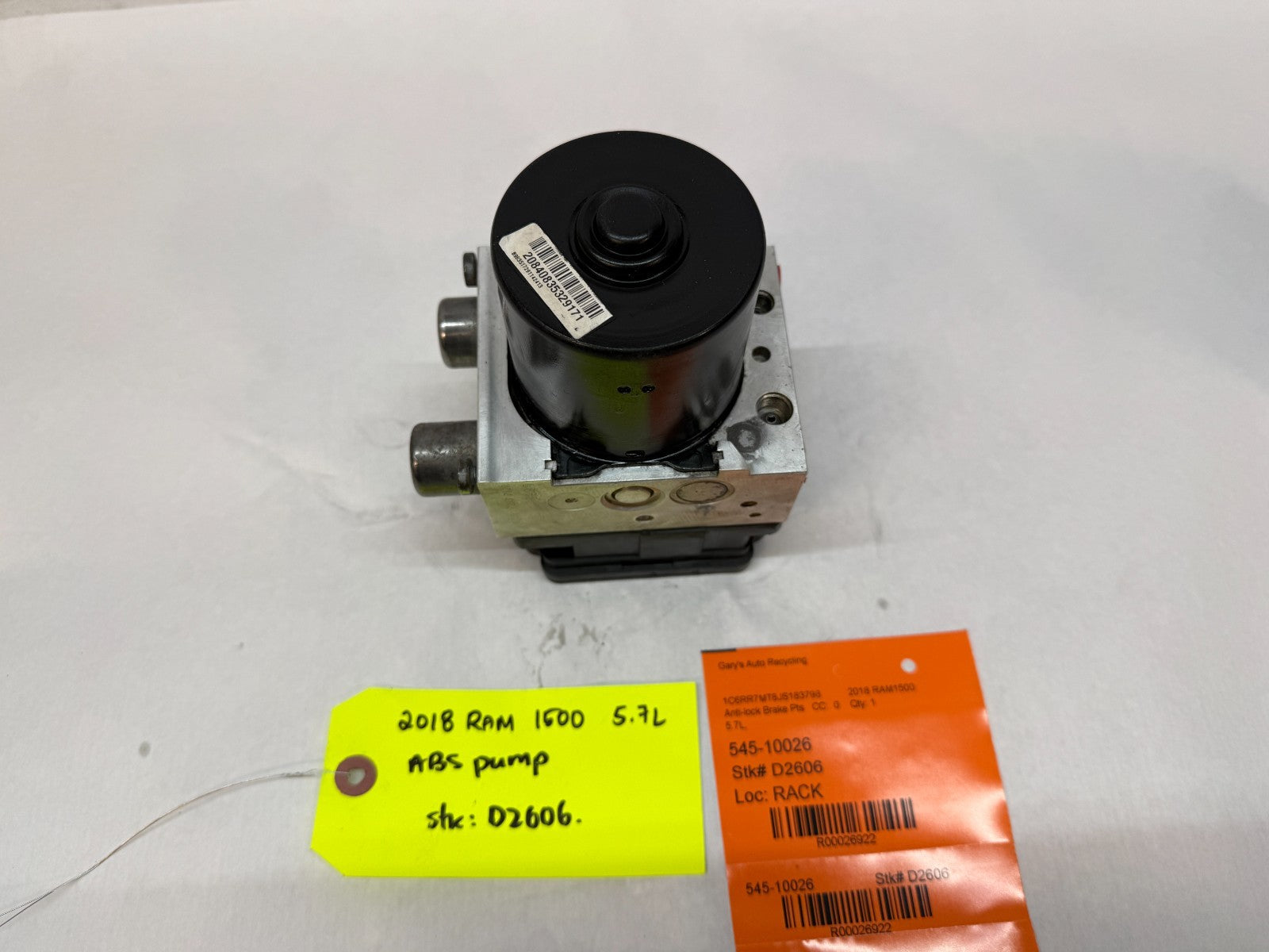 18 DODGE RAM SPORT 1500 5.7 ABS ANTI LOCK BRAKE PUMP CONTROL MODULE 63k