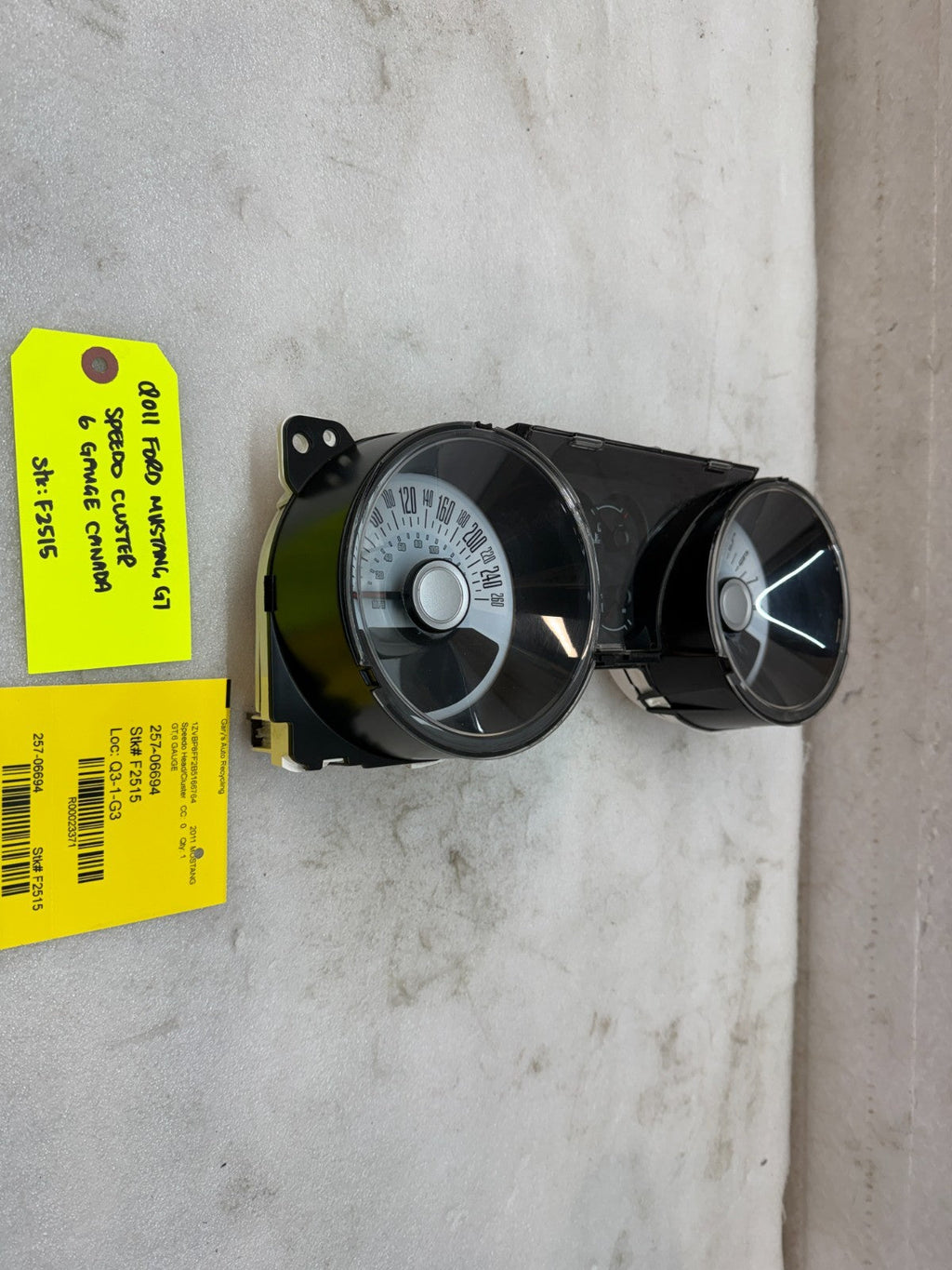 2011 FORD MUSTANG GT METRIC SPEEDOMETER GAUGE CLUSTER 10 11 12 13 14