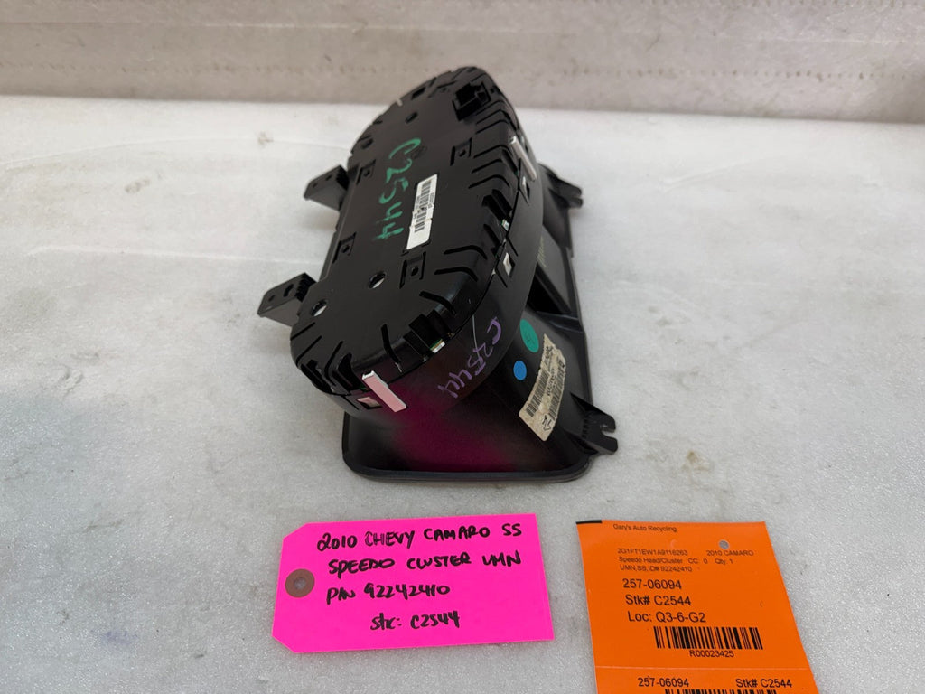 10 CHEVROLET CAMARO SS METRIC SPEEDOMETER GAUGE CLUSTER MANUAL 92242410