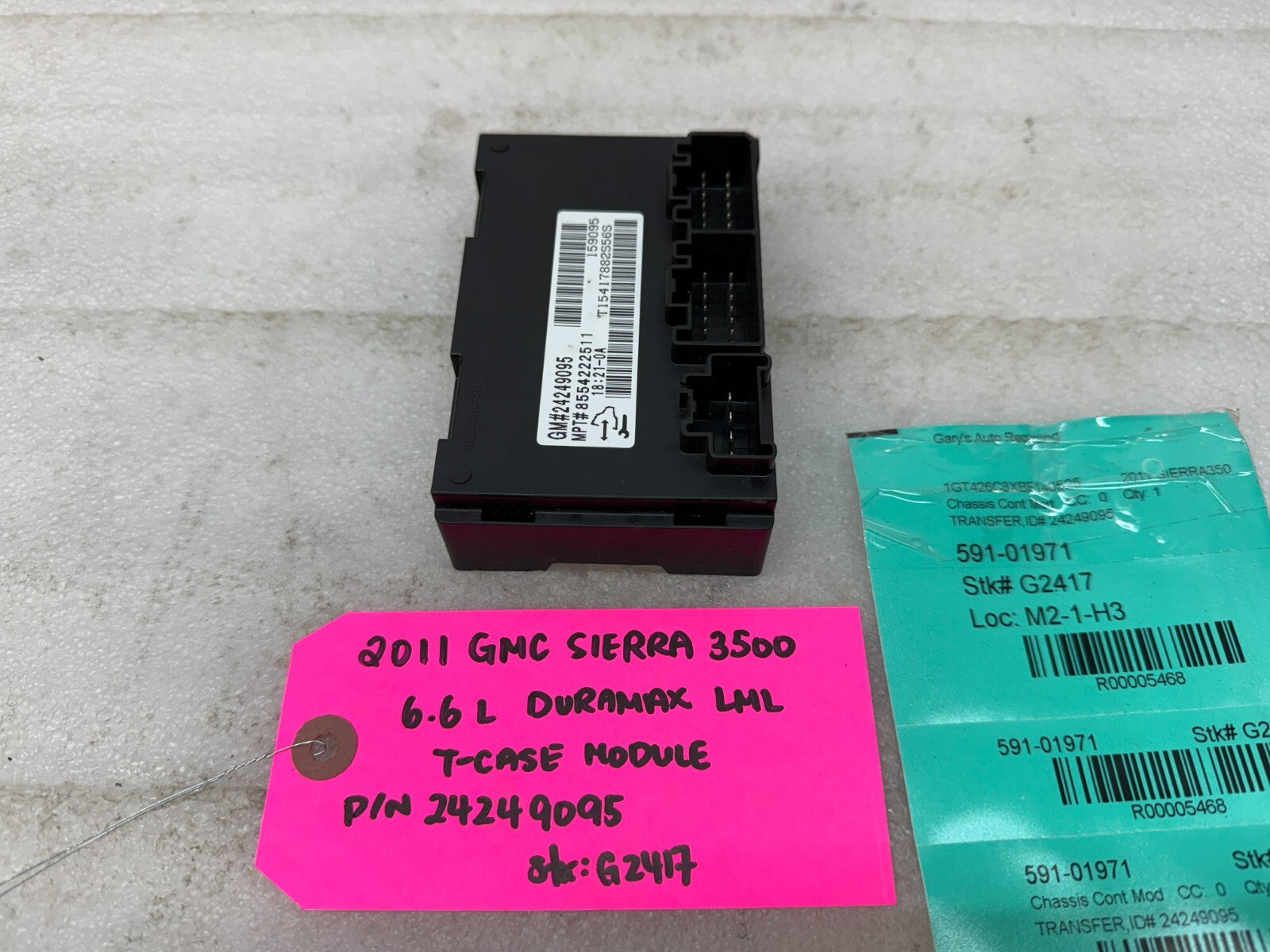 07-13 Chevrolet GMC SIERRA 2500HD 3500HD TRANSFERCASE CONTROL MODULE 24249095
