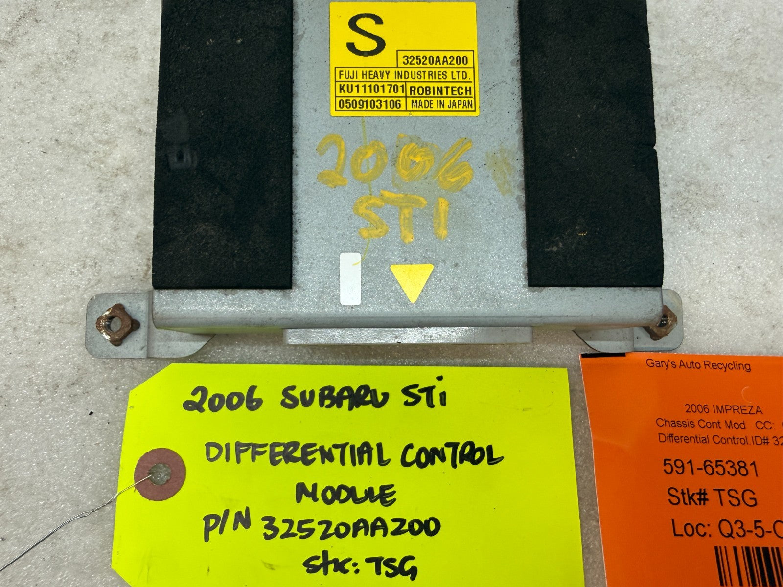 06 07 Subaru Impreza STI EJ257 OEM DCCD DIFFERENTIAL CONTROL MODULE 32520AA200