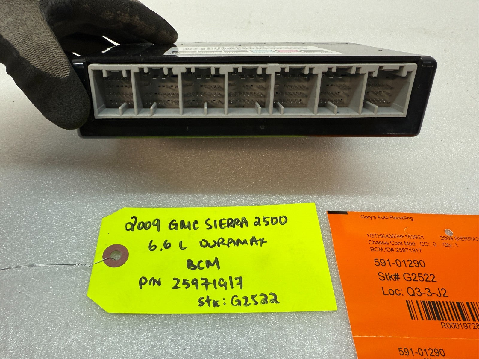 08 09 10 Chevrolet GMC DURAMAX LMM 6.6 BCM BODY CONTROL MODULE 25971917