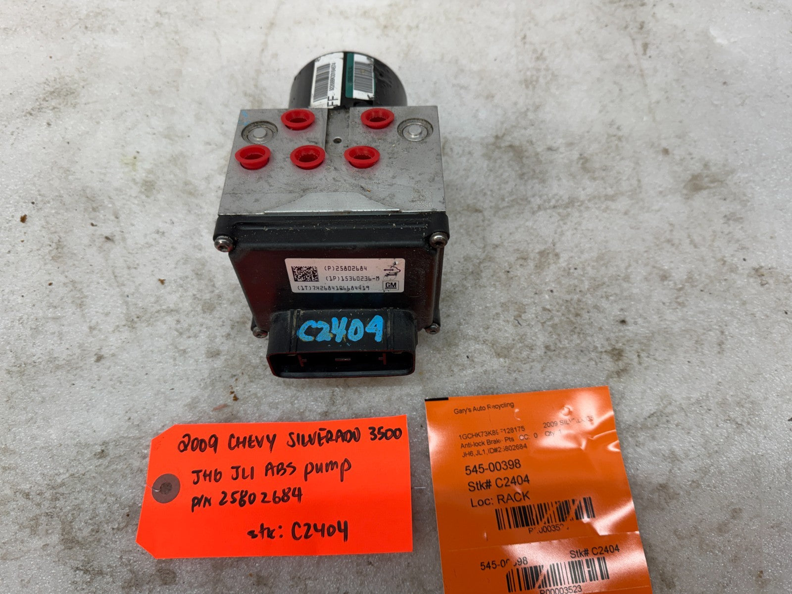 07-10 Chevrolet GMC 2500HD 3500 SIERRA DURAMAX ABS ANTI LOCK BRAKE PUMP 25802684