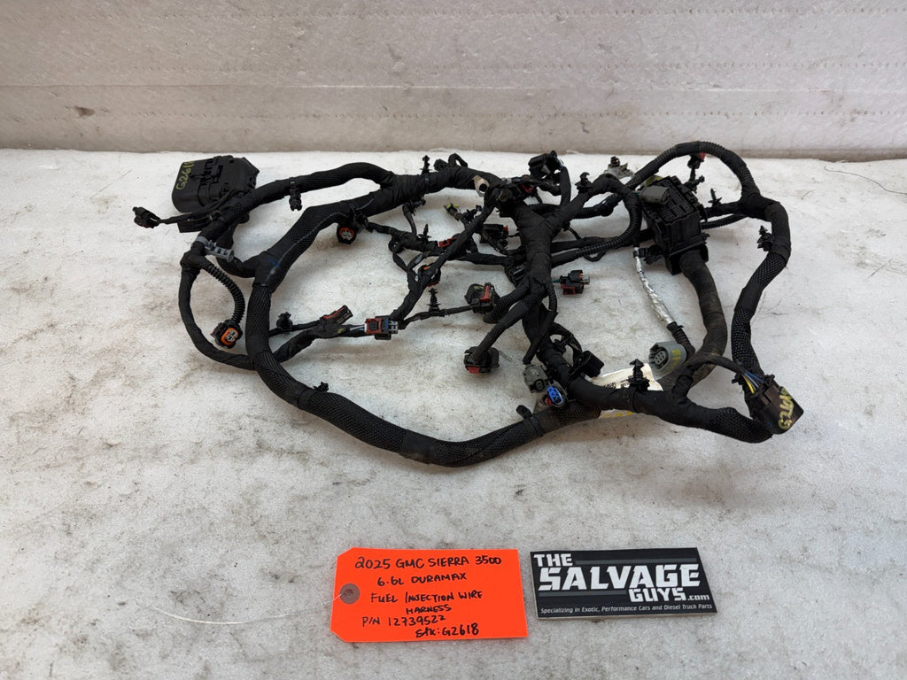 2025 GMC Sierra 3500HD 6.6L Duramax Left Injector Wiring Harness OEM 12739522