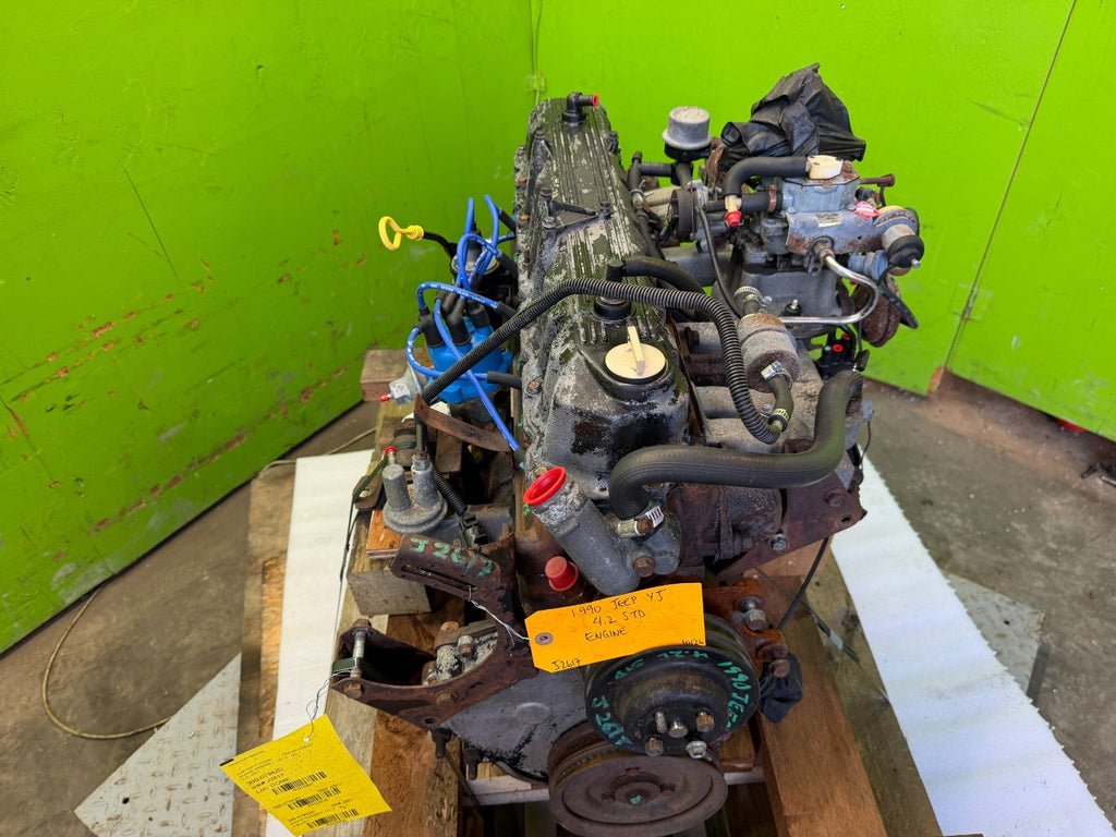 87-90 JEEP WRANGLER YJ 4.2 COMPLETE ENGINE MOTOR ASSEMBLY