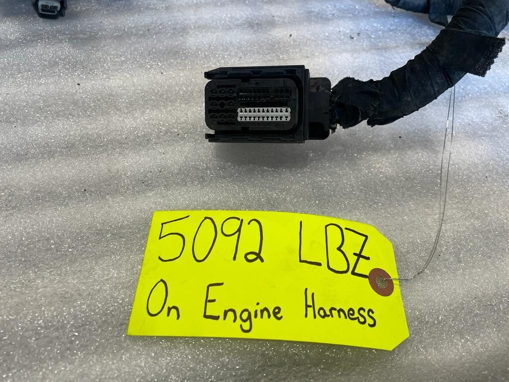 06 07 GMC CHEVROLET 2500HD DURAMAX 6.6 LBZ ENGINE MOTOR WIRING HARNESS LOOM