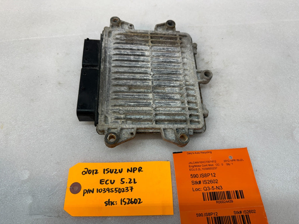 12 ISUZU NRR NPR NQR 5.2 ENGINE COMPUTER CONTROL MODULE ECM ECU