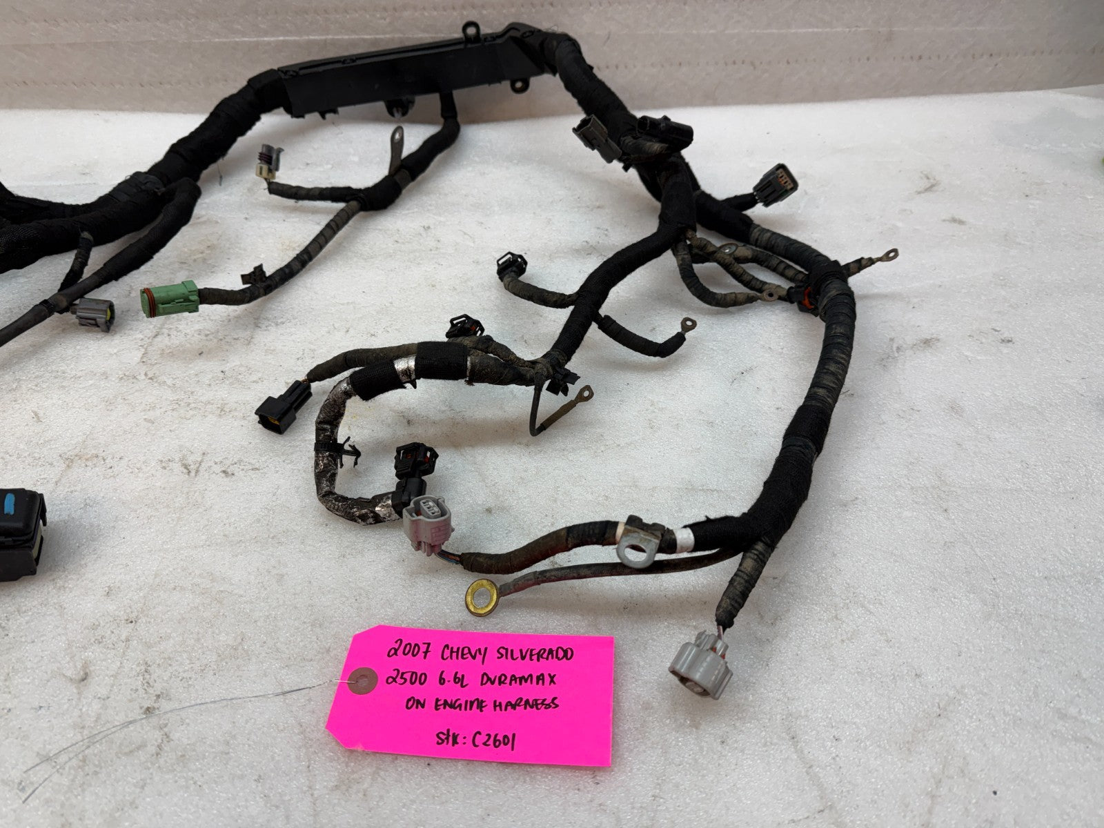 06 07 GMC CHEVROLET 2500HD DURAMAX 6.6 LBZ ENGINE MOTOR WIRING HARNESS LOOM