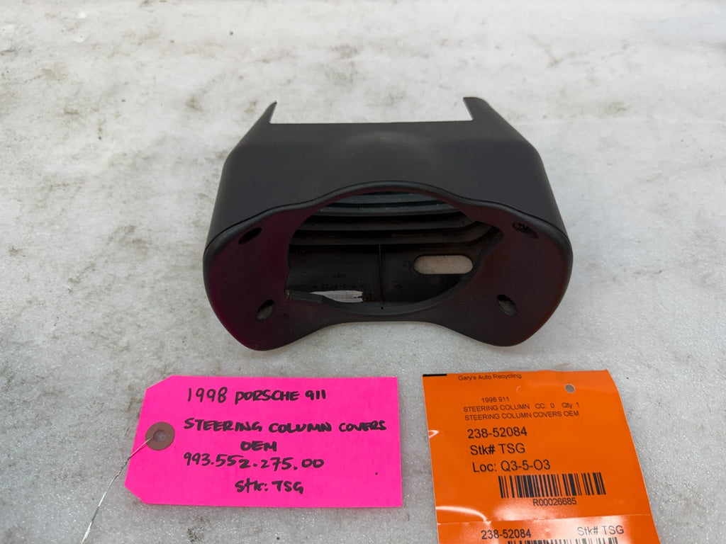 95-98 PORSCHE 911 993 OEM STEERING COLUMN COVERS TRIM 99355227500