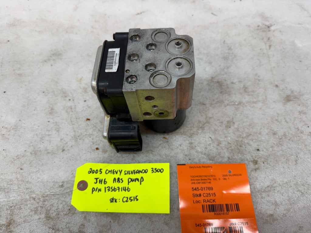 03-07 Chevrolet GMC SILVERADO 2500 6.6 ABS ANTI LOCK BRAKE PUMP MODULE 13567146