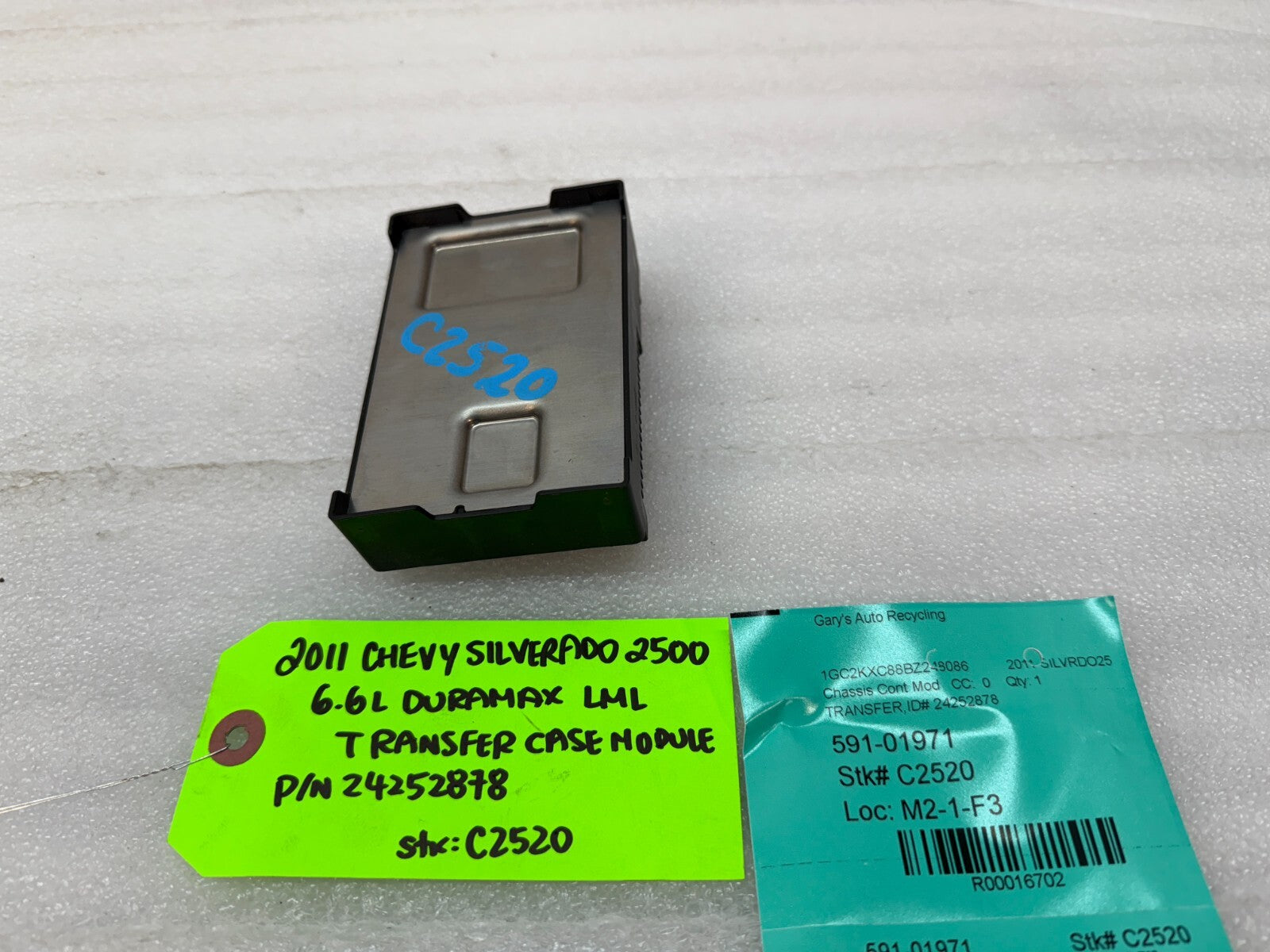 07-14 GMC SIERRA SILVERADO 2500 3500 TRANSFER CASE CONTROL MODULE 24252878