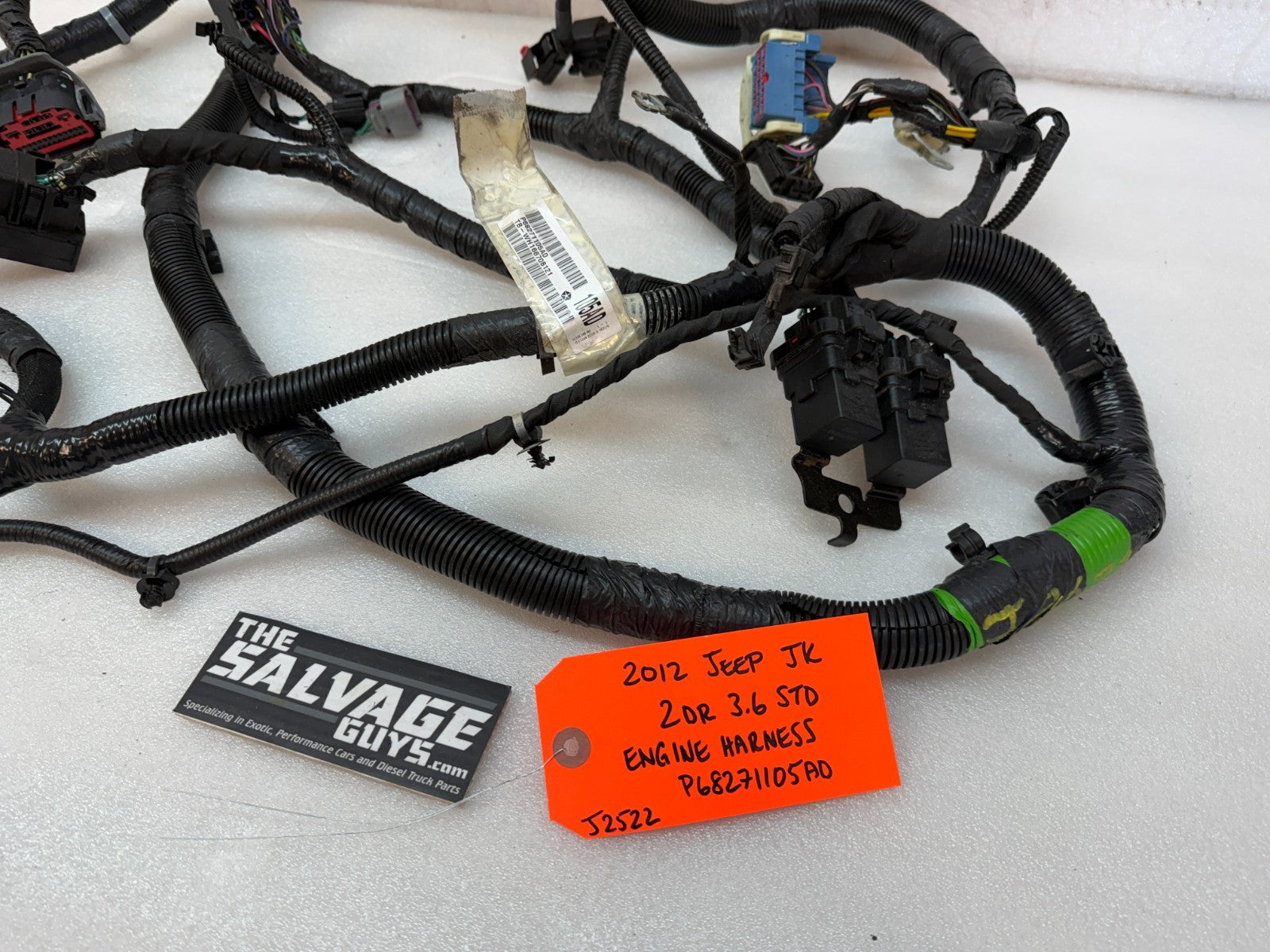 12-18 JEEP WRANGLER JK 3.6 ENGINE WIRING HARNESS LOOM ABS TO TIPM P68271105AD