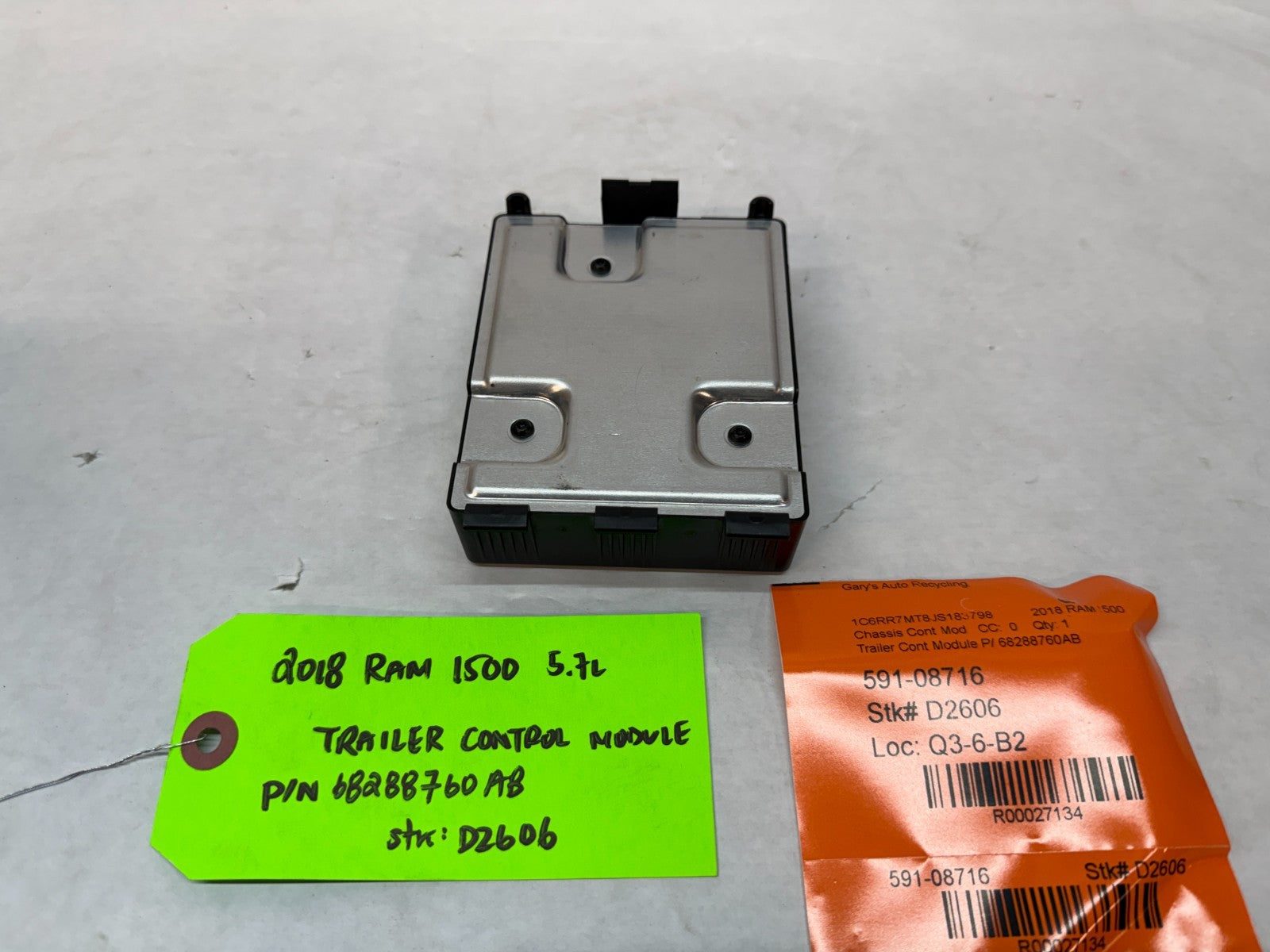13-24 DODGE RAM SPORT 1500 TRAILER BRAKE CONTROL MODULE 68288760AB 63k