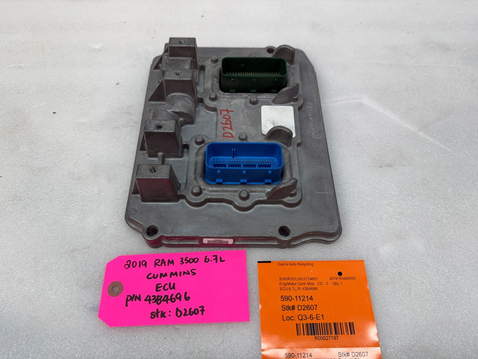 19 20 21 DODGE RAM 2500 3500 6.7 CUMMINS ENGINE COMPUTER ECU ECM 4384696