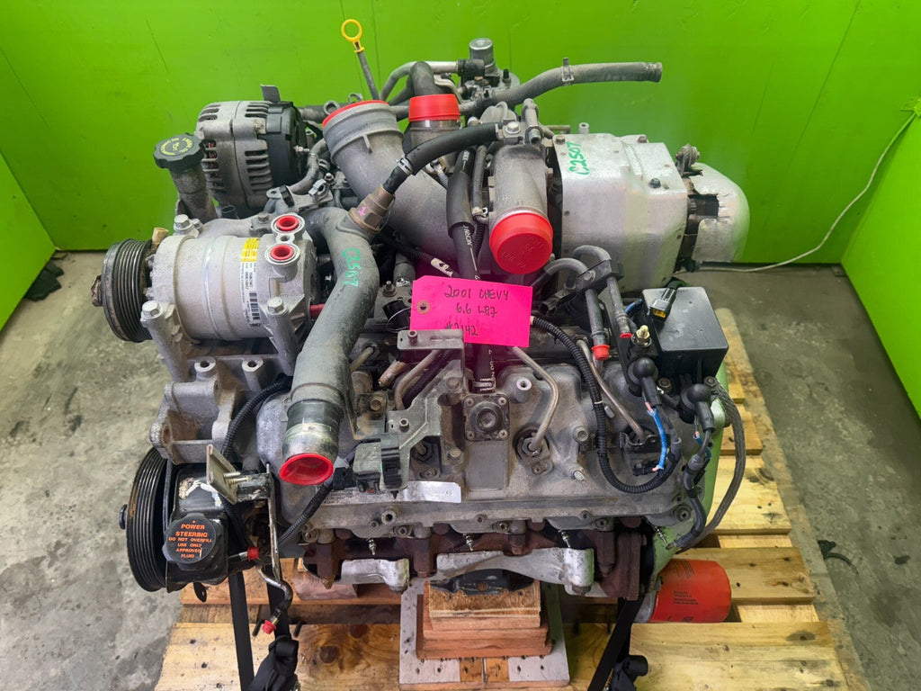 01-04 CHEVROLET GMC 2500 3500 6.6 LB7 DURAMAX DIESEL ENGINE MOTOR NO CORE!!