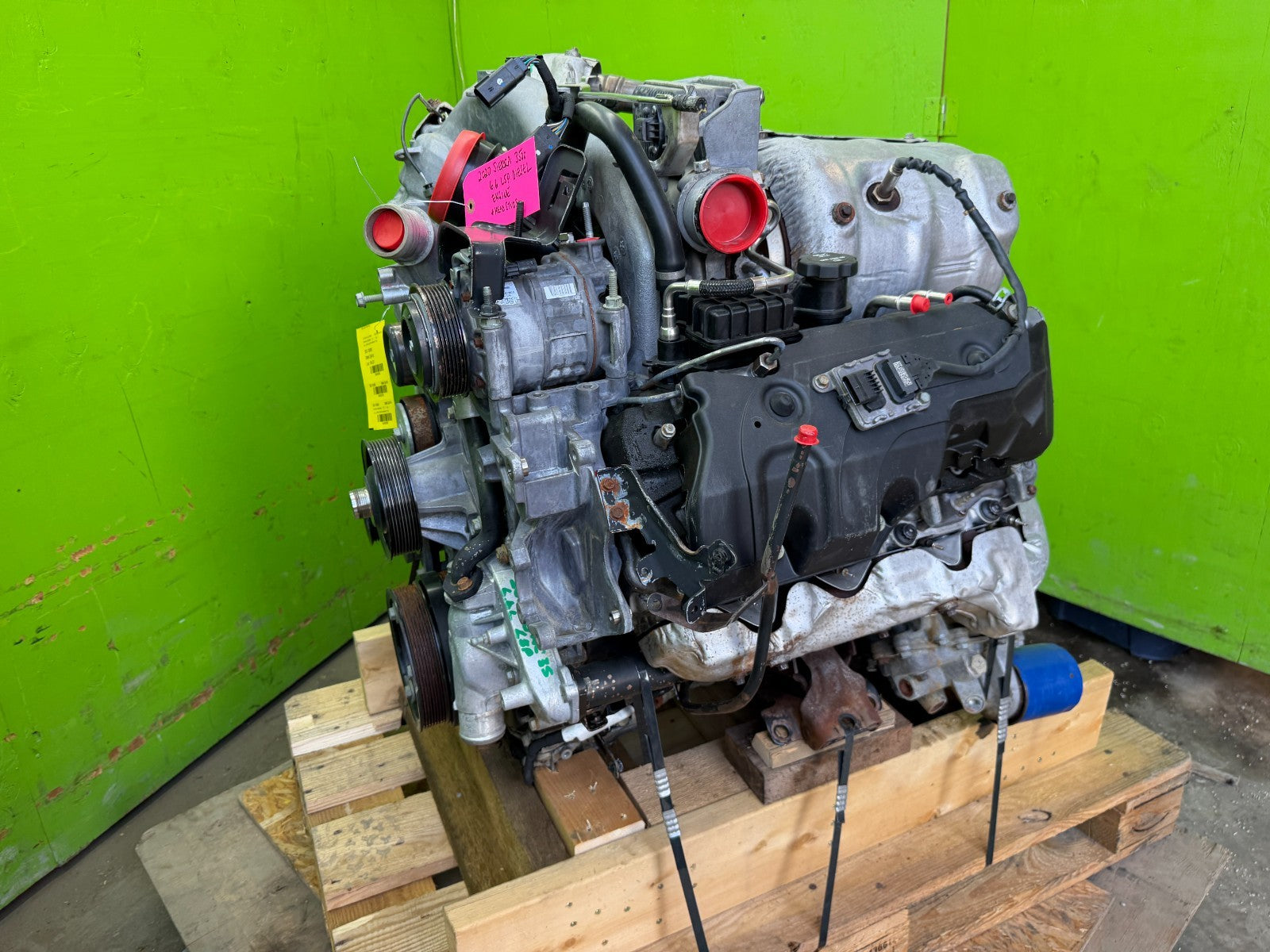 17-25 GMC SIERRA 2500HD 3500 DIESEL 6.6 L5P ENGINE MOTOR COMPLETE STUDDED
