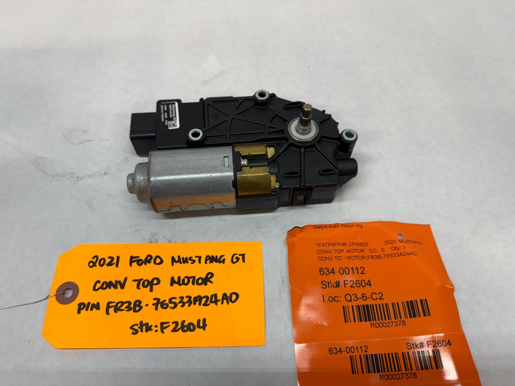15-23 FORD MUSTANG 5.0 GT S550 LEFT RIGHT POWER ROOF TOP MOTOR FR3B-76533A24AD
