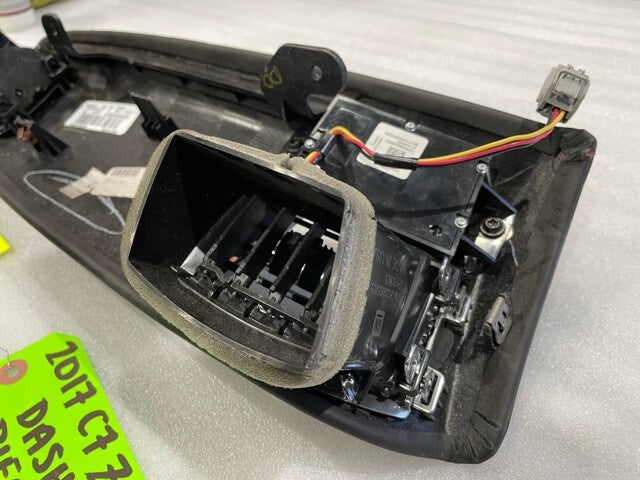 15-19 CHEVROLET CORVETTE C7 Z06 Z07 BLACK W/ RED RIGHT SIDE DASH TRIM PIECE