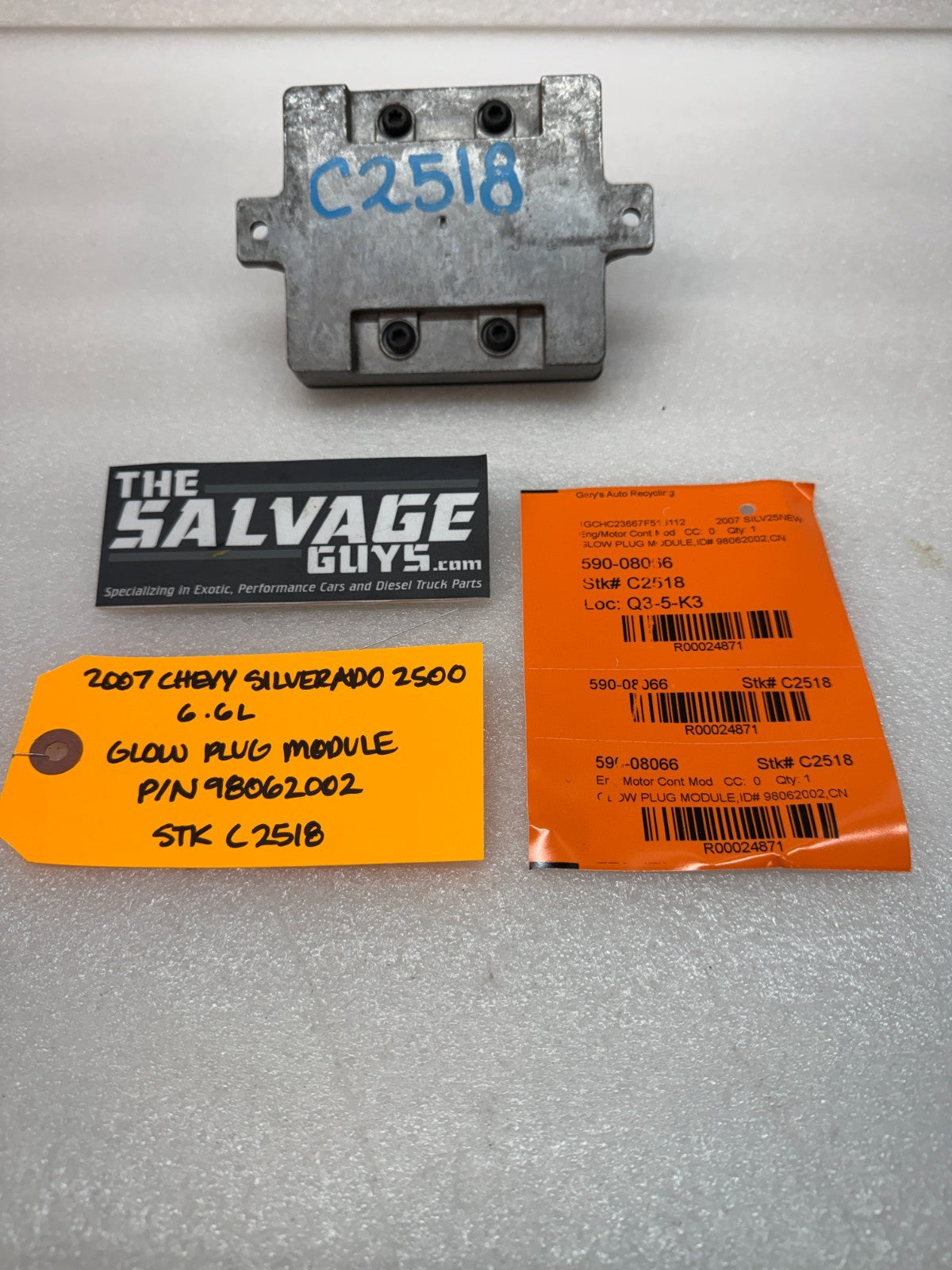 07-10 Chevrolet GMC 2500HD 3500 DURAMAX 6.6 LMM GPM GLOW PLUG CONTROL MODULE