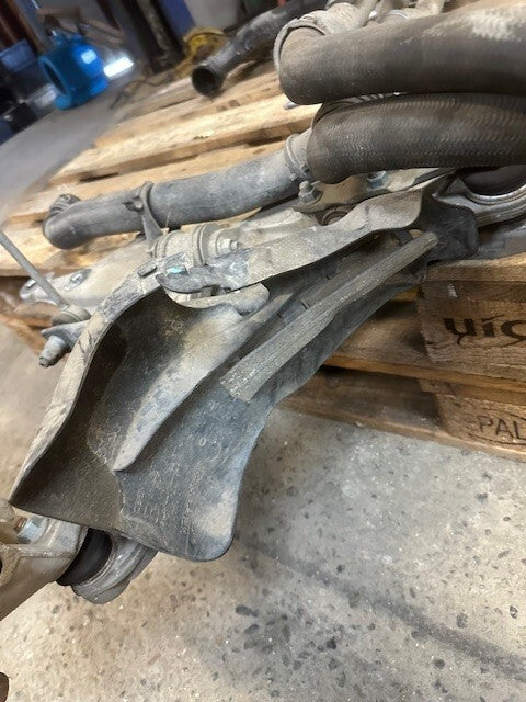 07-09 PORSCHE 997TT 997 TURBO LEFT FRONT SUSPENSION KNUCKLE KNEE SHOCK 13K!