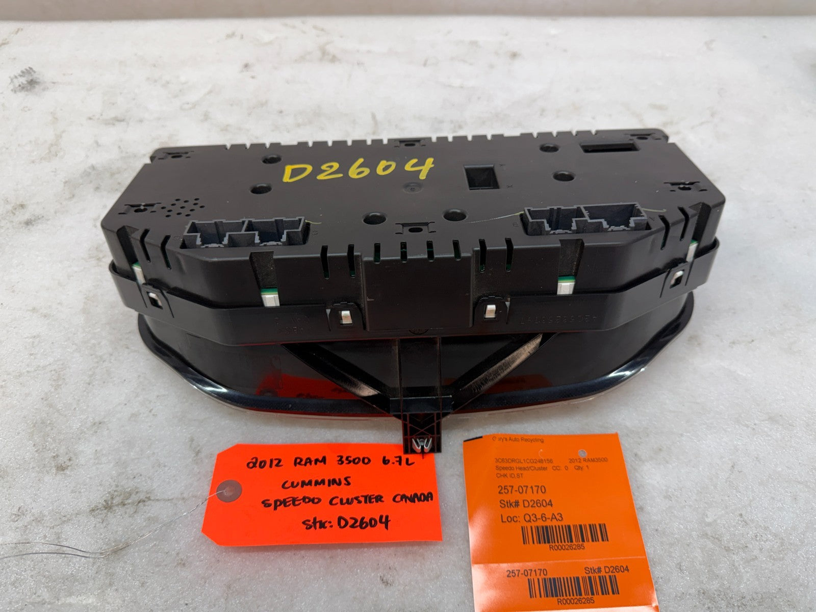10 11 12 DODGE RAM 2500 3500 6.7 METRIC GAUGE CLUSTER SPEEDO TACH