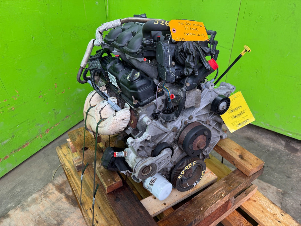 11 JEEP WRANGLER JK 3.8 COMPLETE ENGINE MOTOR ASSEMBLY 07-11
