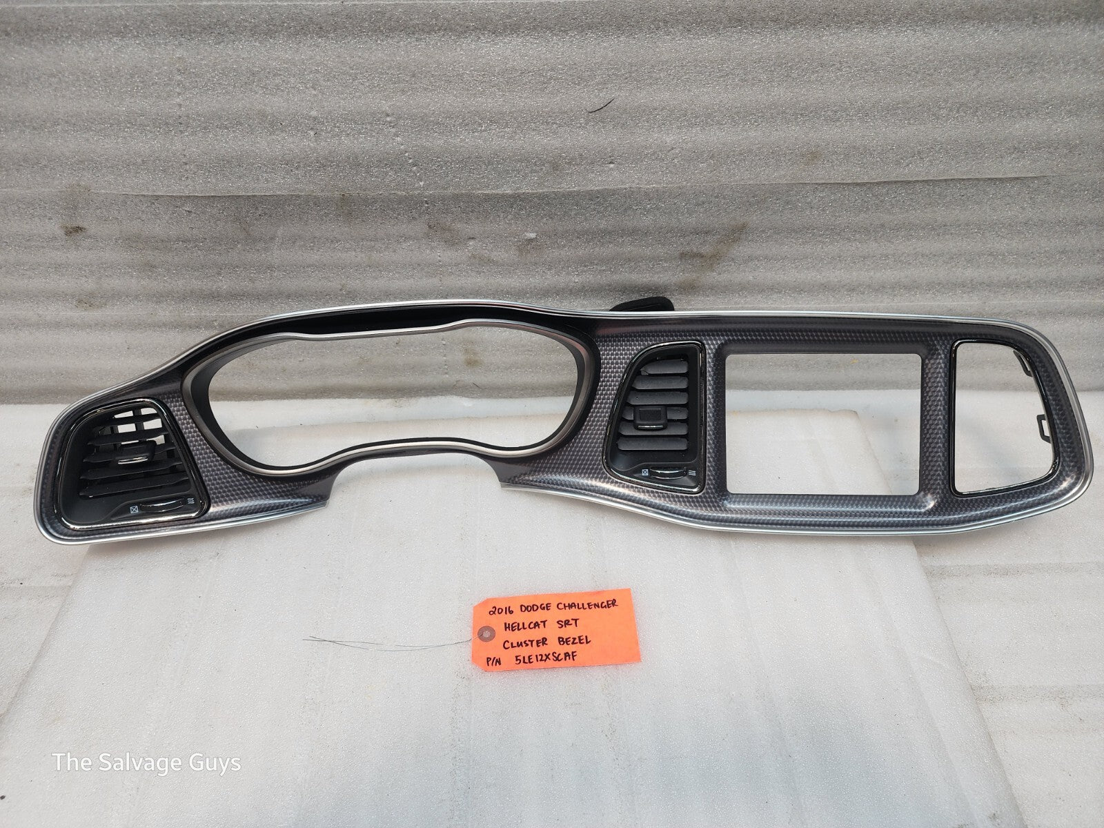 16 DODGE CHALLENGER HELLCAT SRT GAUGE CLUSTER TRIM BEZEL 15-23 2K!!!
