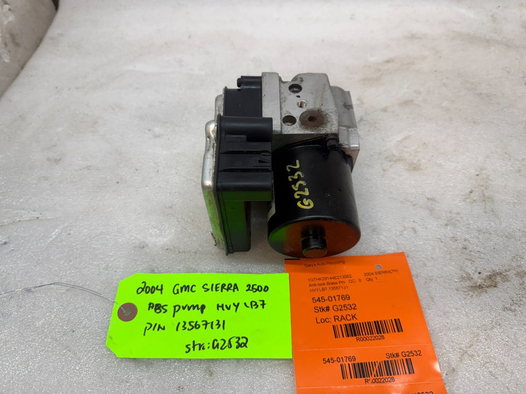 03-07 Chevrolet GMC SILVERADO 2500 6.6 ABS ANTI LOCK BRAKE PUMP MODULE 13567131