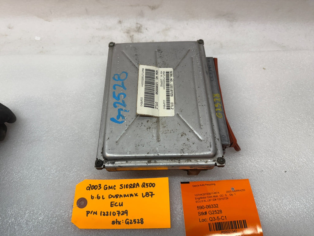 01-04 Chevrolet GMC 2500HD DURAMAX 6.6 LB7 ECM ECU ENGINE COMPUTER 12210729