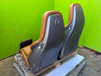 05-13 PORSCHE 997 911 LEFT RIGHT POWER HEATED 18 WAY SPORT SEATS NATURAL BROWN